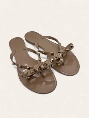 Valentino Rockstud Rubber Slipper Size 37