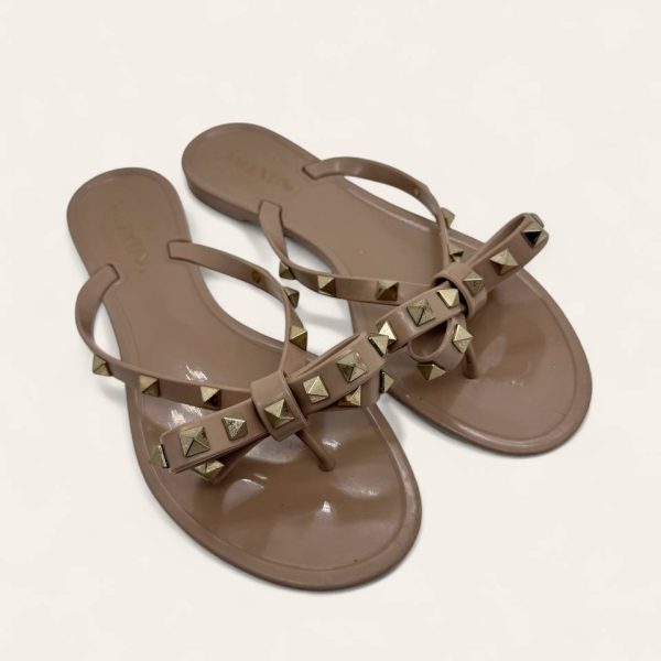 Valentino Rockstud Rubber Slipper Size 37