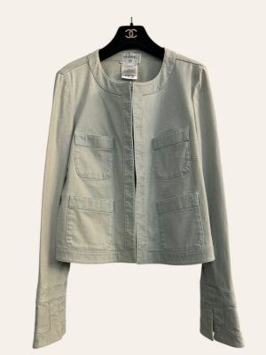 Chanel Denim Jacket + Skirt Set