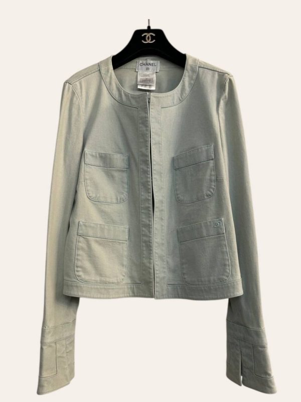 Chanel Denim Jacket + Skirt Set