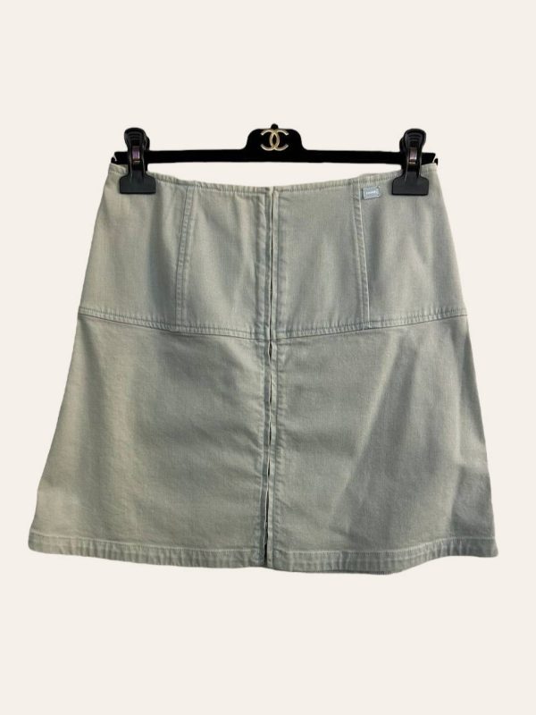 Chanel Denim Jacket + Skirt Set