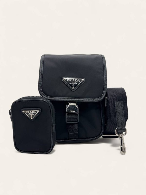 Prada Re-Nylon Crossbody Bag with Mini Pouch