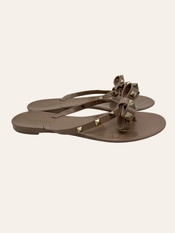 Valentino Rockstud Rubber Slipper Size 37