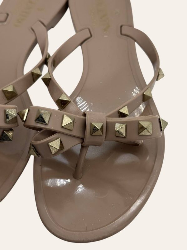 Valentino Rockstud Rubber Slipper Size 37