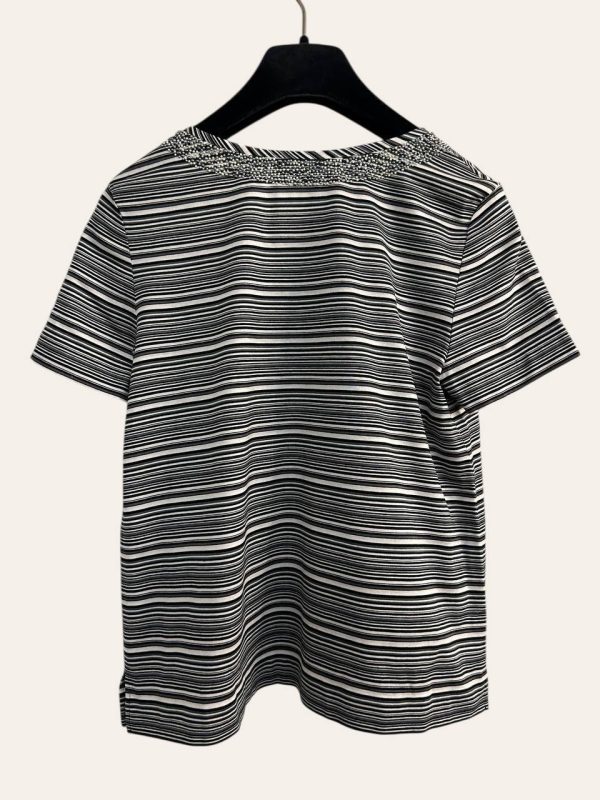 Chanel Pearl Details CC Top