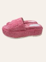 Gucci Monogram Platform Slides Size 36