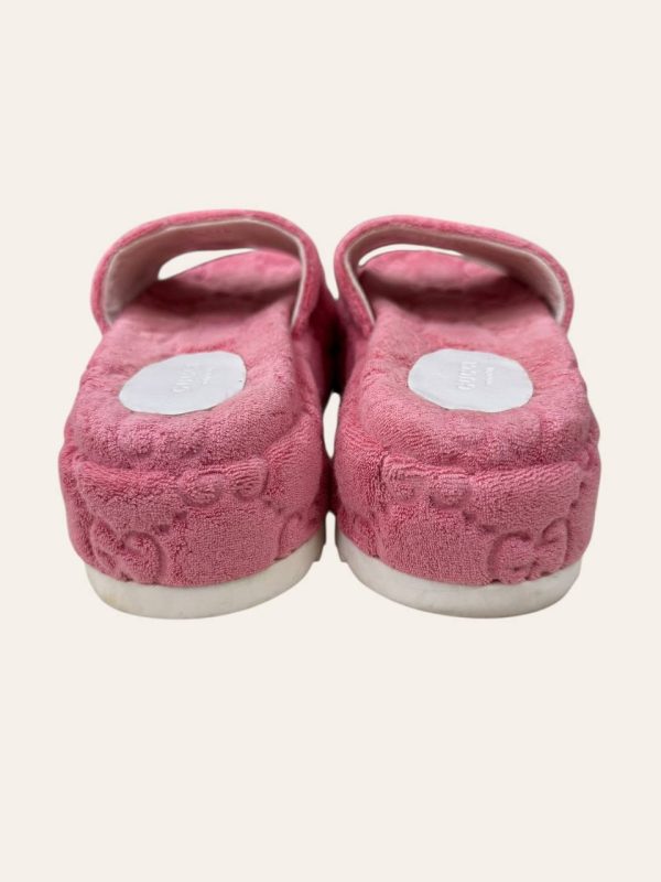 Gucci Monogram Platform Slides Size 36