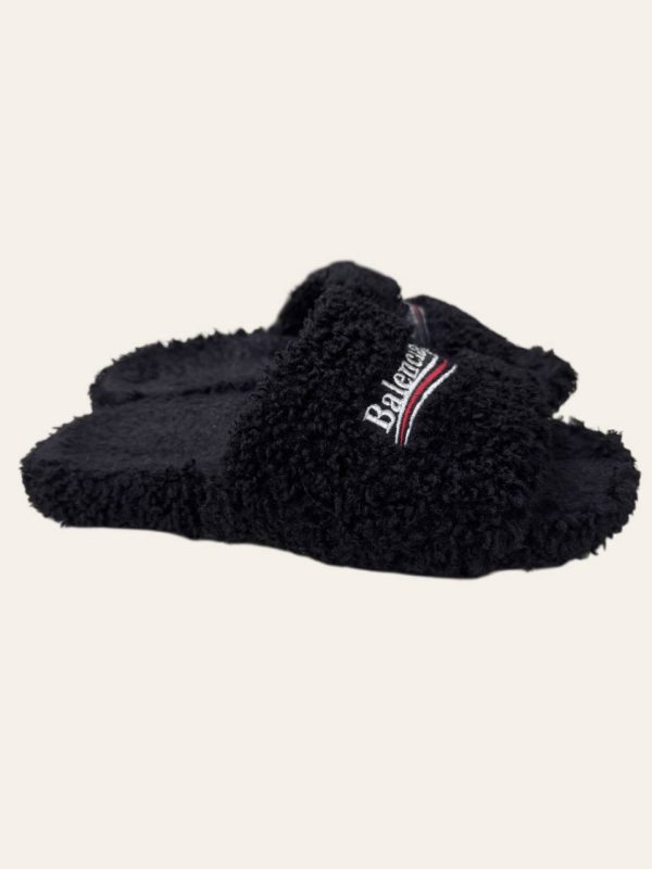 Balenciaga Shearling Slides Size 41