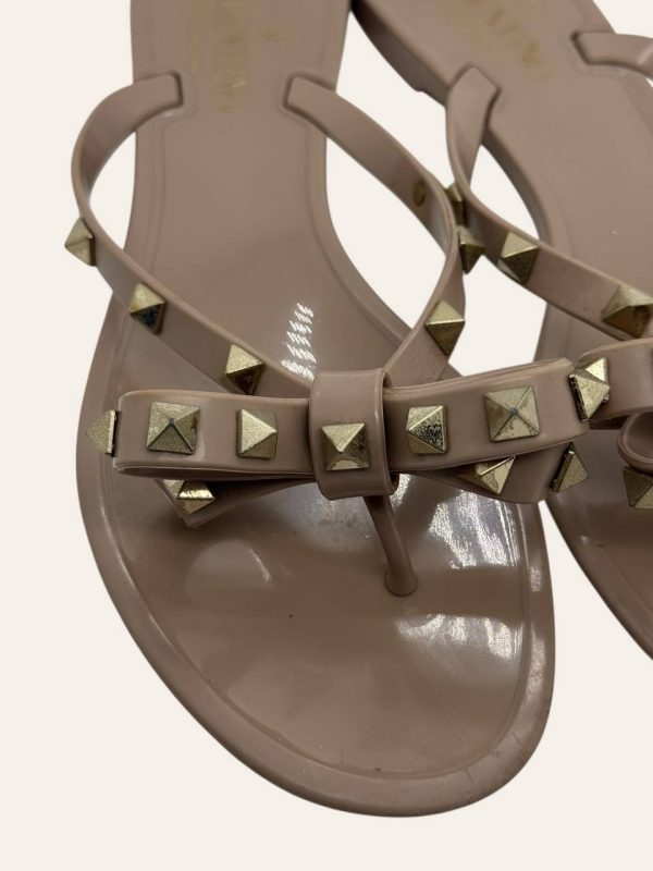 Valentino Rockstud Rubber Slipper Size 37