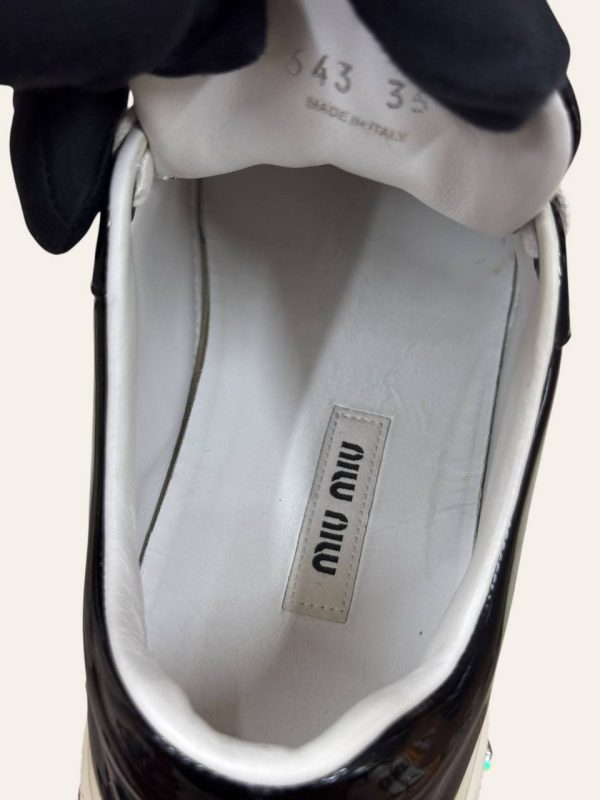 Miu Miu Patent Platform Sneaker Size 35