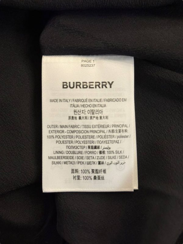Burberry Logo Silk Skirt
