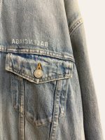 Balenciaga Oversized Logo Denim Jacket