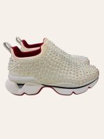 Christian Louboutin Neoprene Spike Sock Sneaker Size 37