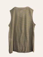 Chanel CC Striped Sleeveless Top