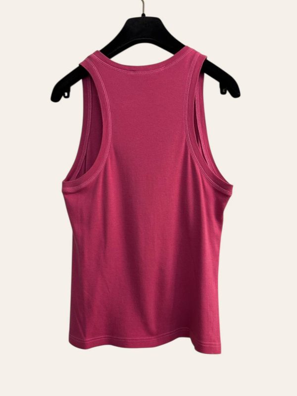 Dior Rhinestone Logo Sleeveless Top