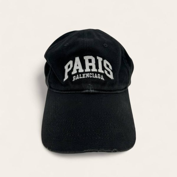 Balenciaga Distressed Logo Hat