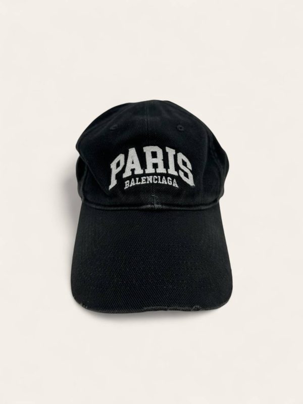 Balenciaga Distressed Logo Hat