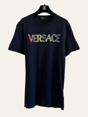 Versace Embroidered Logo T-Shirt