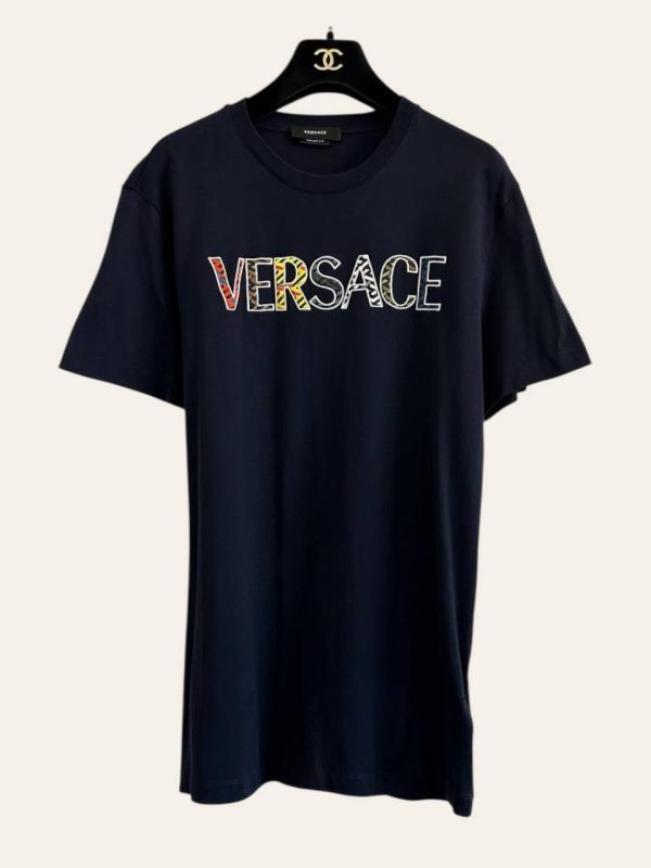 Versace Embroidered Logo T-Shirt