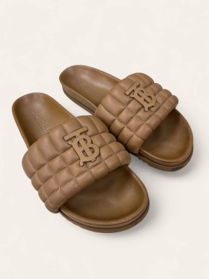 Burberry TB Padded Slides Size 43