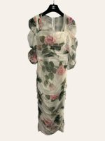 Dolce & Gabbana Floral Tulle Midi Dress