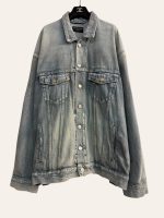 Balenciaga Oversized Logo Denim Jacket
