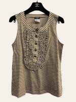 Chanel CC Striped Sleeveless Top