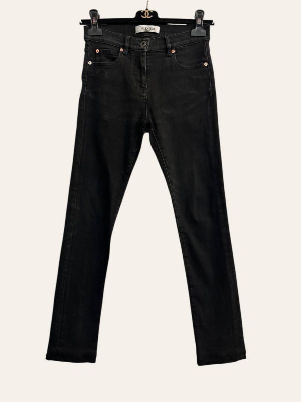 Valentino Logo Slim Fit Jeans