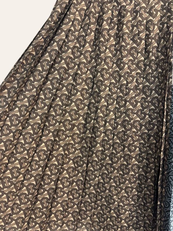 Burberry Logo Silk Skirt