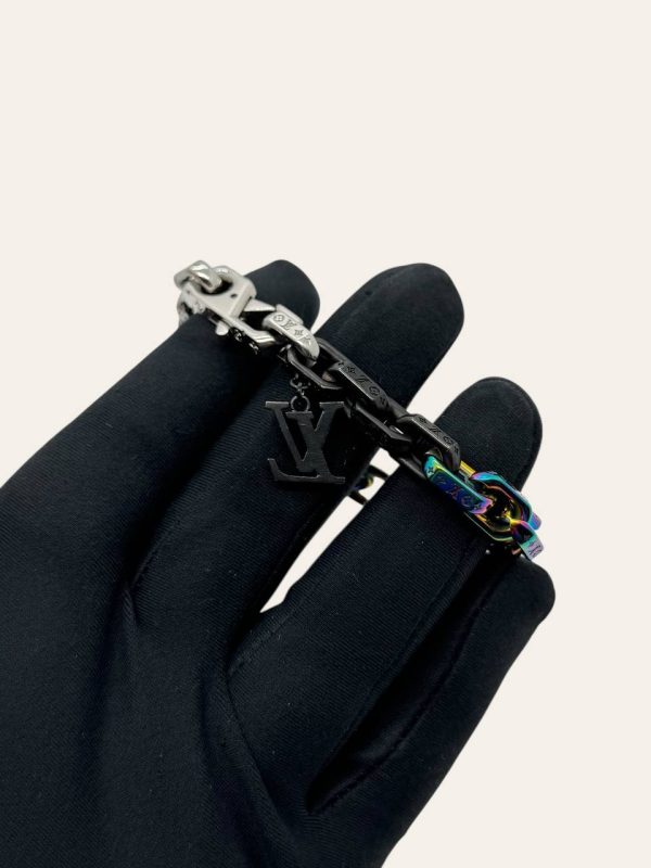 Louis Vuitton Rainbow Monogram Chain Link Bracelet