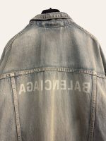 Balenciaga Oversized Logo Denim Jacket