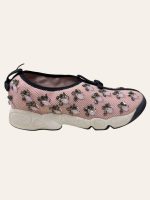 Dior Pink Mesh Fusion Embellished Sneaker Size 36