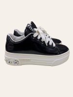 Miu Miu Patent Platform Sneaker Size 35