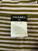 Chanel CC Striped Sleeveless Top