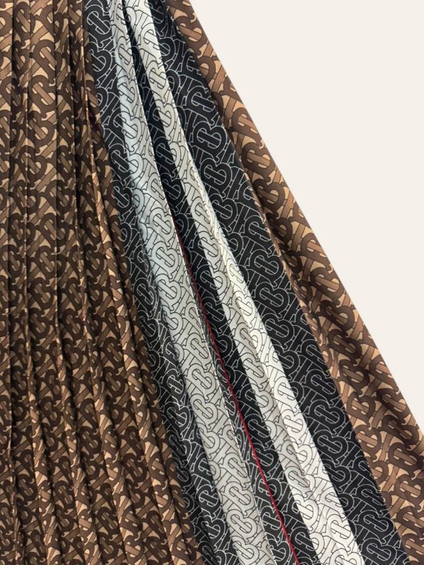 Burberry Logo Silk Skirt