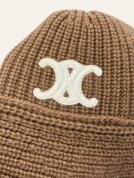 Celine Cashmere Triomphe Cloche Beanie