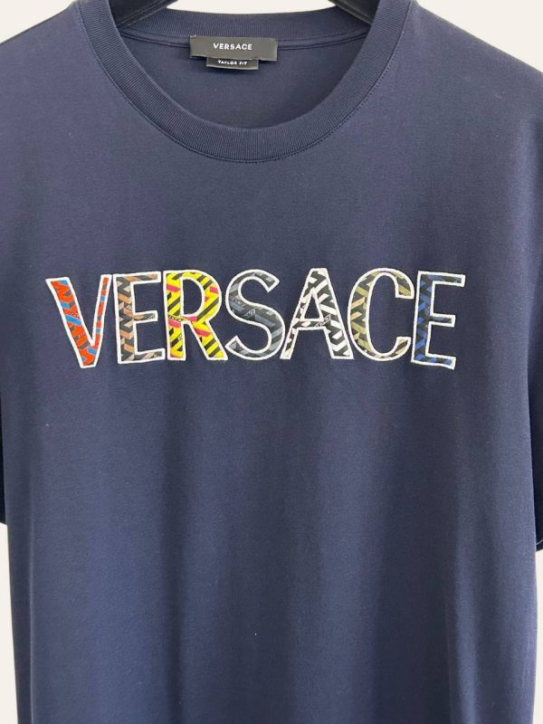 Versace Embroidered Logo T-Shirt