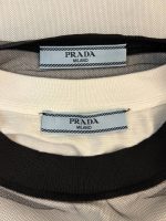Prada Logo Double Layer Mesh T-Shirt
