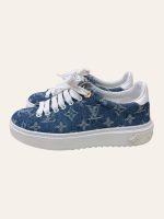 Louis Vuitton Monogram Denim Time Out Sneaker Size 35.5