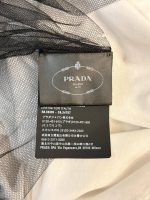 Prada Logo Double Layer Mesh T-Shirt