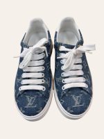 Louis Vuitton Monogram Denim Time Out Sneaker Size 35.5