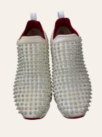 Christian Louboutin Neoprene Spike Sock Sneaker Size 37