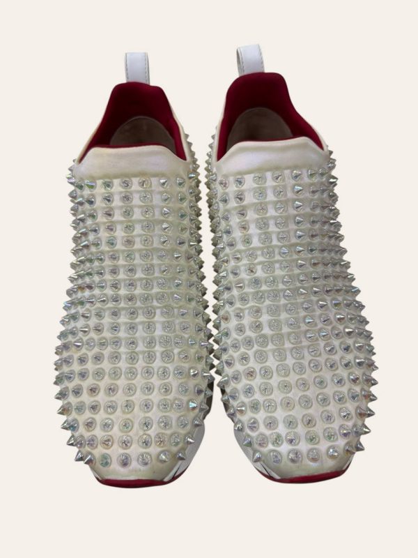 Christian Louboutin Neoprene Spike Sock Sneaker Size 37