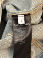 Balenciaga Oversized Logo Denim Jacket