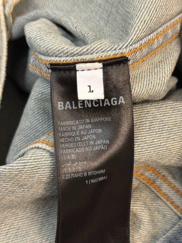Balenciaga Oversized Logo Denim Jacket
