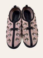 Dior Pink Mesh Fusion Embellished Sneaker Size 36