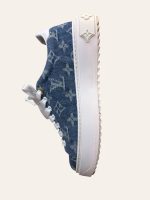 Louis Vuitton Monogram Denim Time Out Sneaker Size 35.5