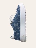 Louis Vuitton Monogram Denim Time Out Sneaker Size 35.5
