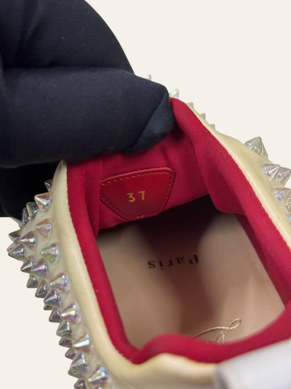 Christian Louboutin Neoprene Spike Sock Sneaker Size 37