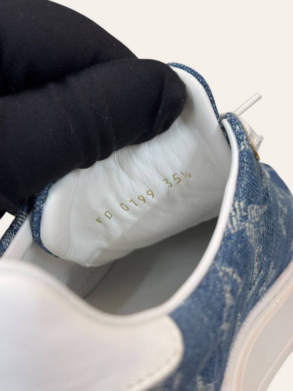 Louis Vuitton Monogram Denim Time Out Sneaker Size 35.5